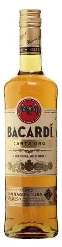 Colruyt Bacardi carta oro rum 40% vol aanbieding