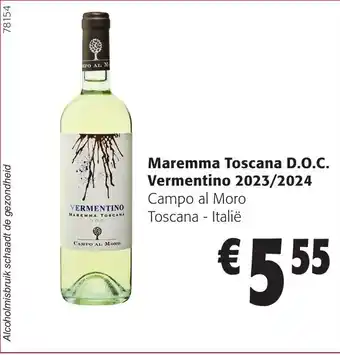 Colruyt Maremma Toscana D.O.C. Vermentino 2023/2024 aanbieding