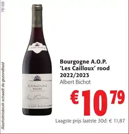 Colruyt Bourgogne A.O.P. 'Les Cailloux' rood 2022/2023 Albert Bichot aanbieding