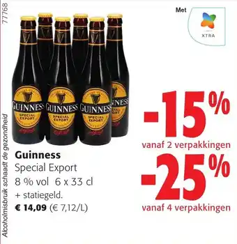 Colruyt Guinness special export 8% vol aanbieding