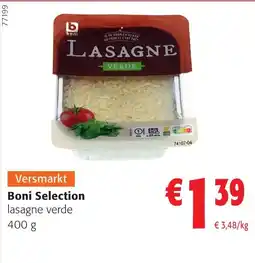 Colruyt Boni selection lasagne verde aanbieding