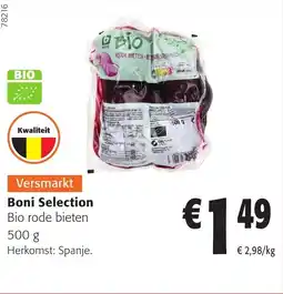 Colruyt Boni selection bio rode bieten aanbieding