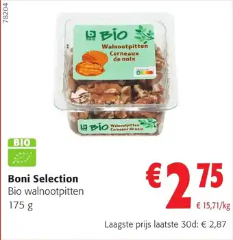 Colruyt Boni selection bio walnootpitten aanbieding