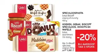 Alvo KOEKEN, GEBAK, BISCOFF SPECULOOS, DONUTS EN WAFELS aanbieding