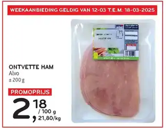 Alvo ONTVETTE HAM aanbieding