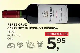 Alvo PEREZ CRUZ CABERNET SAUVIGNON RESERVA 2022 aanbieding