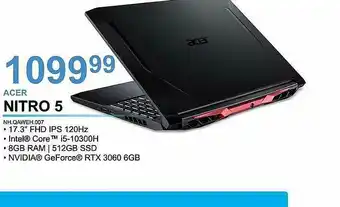 AUVA Acer Nitro 5 aanbieding