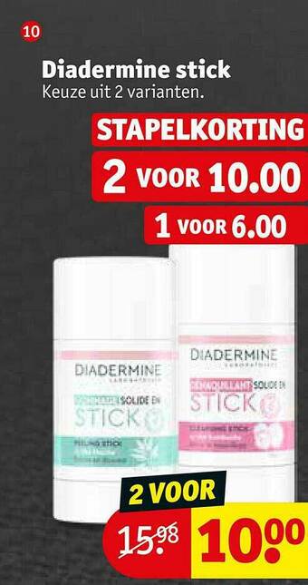 Kruidvat Diadermine Stick aanbieding