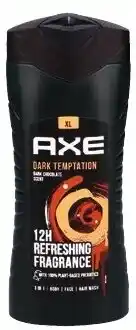 Colruyt Axe alle doucheproducten of deodorants Douchegel Dark Temptation aanbieding