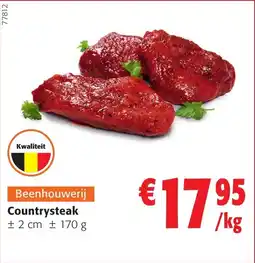 Colruyt Beenhouwerij Countrysteak aanbieding