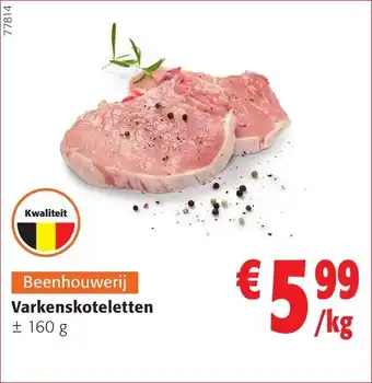 Colruyt Beenhouwerij Varkenskoteletten aanbieding