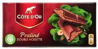 Colruyt Côte d'Or alle tabletten Praliné Double Noisette aanbieding