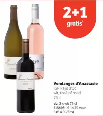 Spar Vendanges d'Anastasie aanbieding