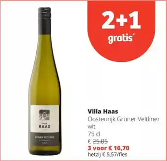 Spar Villa Haas Oostenrijk Grüner Veltliner aanbieding