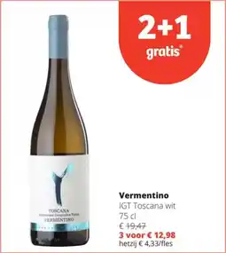 Spar Vermentino IGT Toscana wit aanbieding