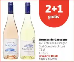 Spar Brumes de Gascogne IGP Côtes de Gascogne Sud-Ouest wit of rosé aanbieding