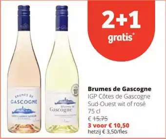 Spar Brumes de Gascogne IGP Côtes de Gascogne Sud-Ouest wit of rosé aanbieding