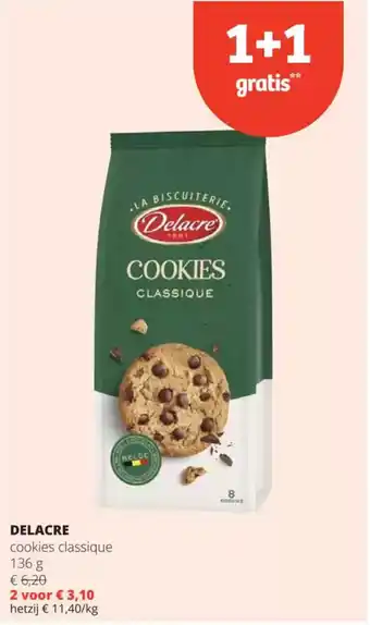 Spar Delacre cookies classique aanbieding