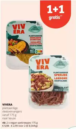 Spar Vivera plantaardige vleesvervangers aanbieding