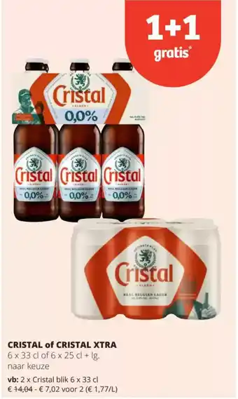 Spar Cristal of cristal xtra aanbieding