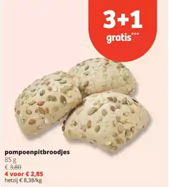 Spar Pompoenpitbroodjes aanbieding