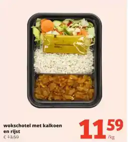 Spar Wokschotel met kalkoen en rijst aanbieding