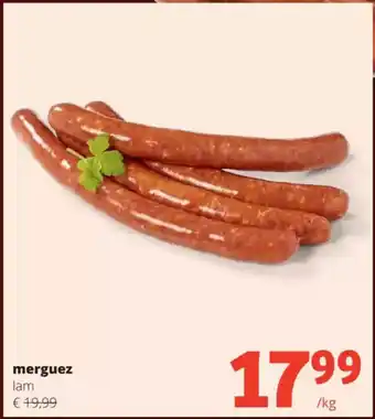 Spar Merguez lam aanbieding