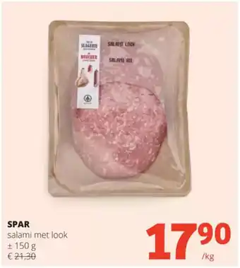 Spar Spar salami met look aanbieding