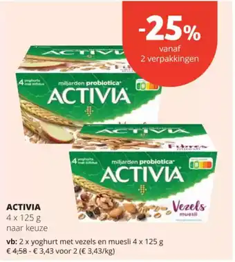 Spar Activia naar keuze aanbieding