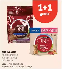 Spar Purina one hondenbrokken aanbieding