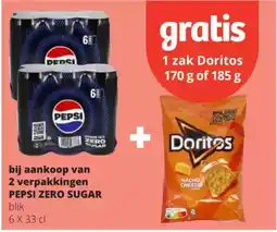 Spar Bij aankoop van 2 verpakkingen Pepesi Zero Sugar aanbieding