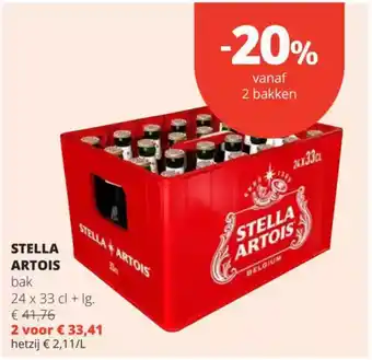 Spar Stella Artois bak aanbieding