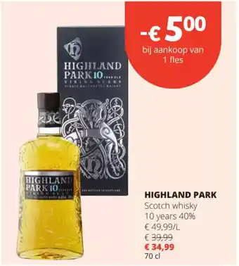 Spar Highland Park Scotch Whisky aanbieding