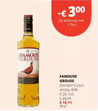 Spar Famous fgrouse blended Scotch whisky 40% aanbieding