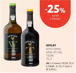 Spar Offley porto tawny, white of ruby 19,5% aanbieding