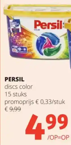 Spar PERSIL discs color aanbieding