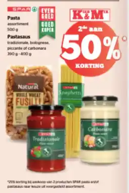 Spar Pasta assortiment Pastasaus tradizionale, bolognese, piccante of carbonara aanbieding