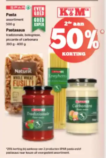 Spar Pasta assortiment Pastasaus tradizionale, bolognese, piccante of carbonara aanbieding