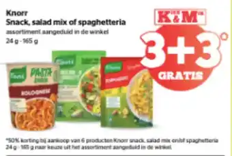 Spar Knorr Snack, salad mix of spaghetteria aanbieding