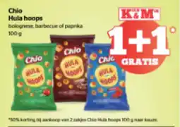 Spar Chio Hula hoops bolognese, barbecue of paprika aanbieding