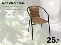 Hanos Terrasstoel Ratan aanbieding