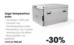 Hanos Lage temperatuur oven aanbieding