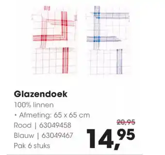 Hanos Glazendoek aanbieding
