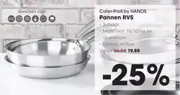 Hanos Cater profi by hanos pannen RVS aanbieding