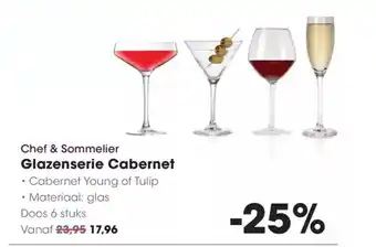 Hanos Chef & sommelier glazenserie cabernet aanbieding