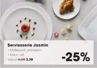 Hanos Serviesserie jasmin aanbieding