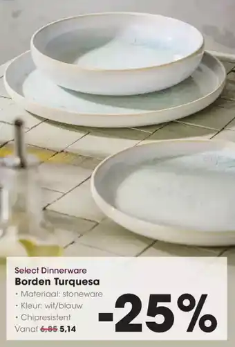 Hanos Select dinnerware borden turquesa aanbieding