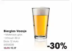 Hanos Bierglas vaasje aanbieding