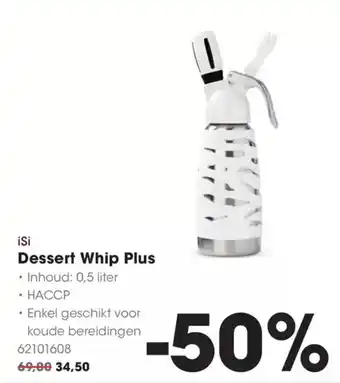 Hanos Isi dessert whip plus aanbieding