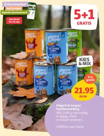 Maxi Zoo Edgard & cooper hondenvoeding aanbieding